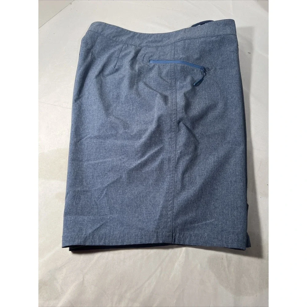 Vineyard Vines Heather Stretch Board Shorts Mens 35 swim trunks blue water